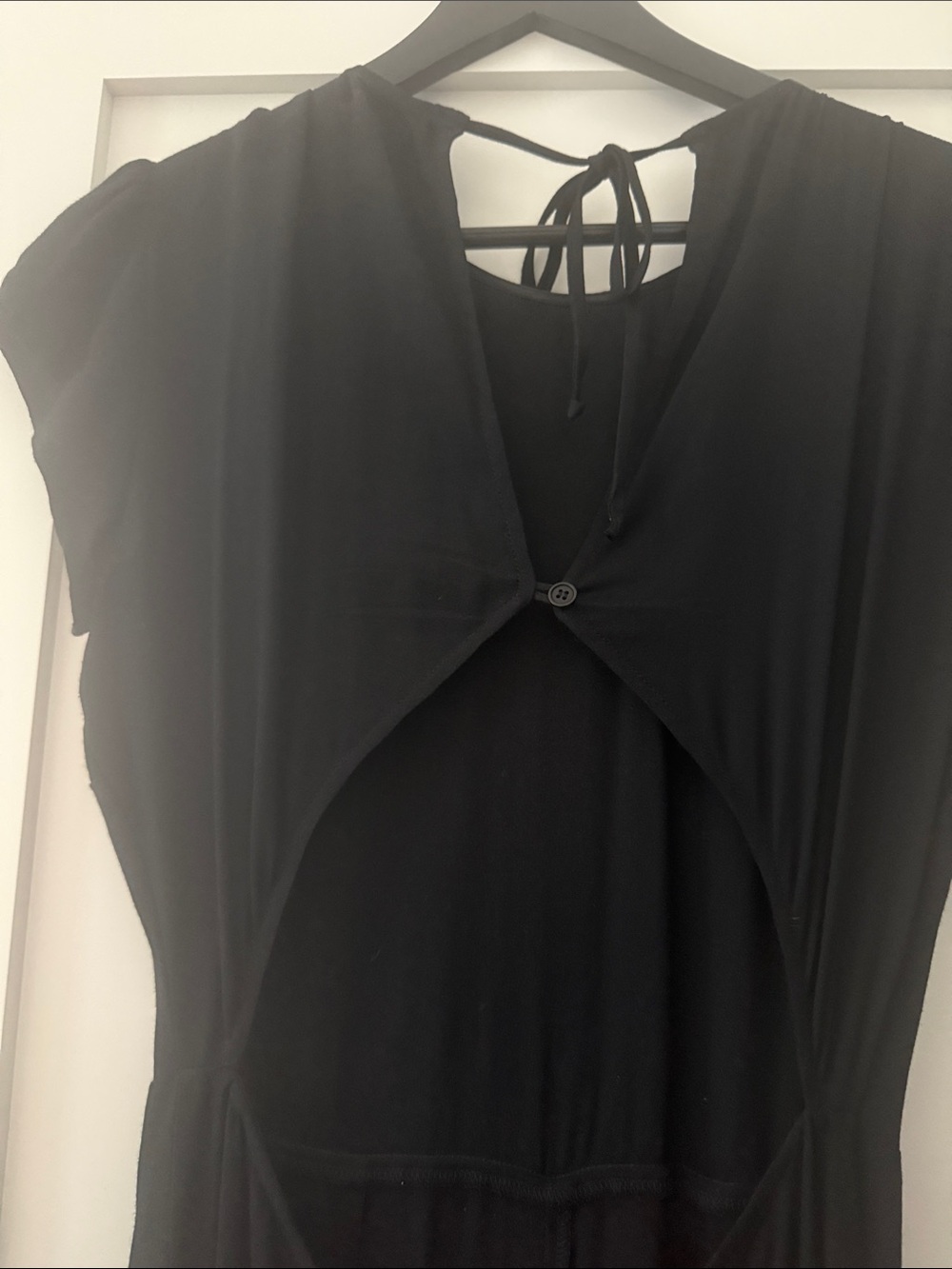 Reformation Black Cutout Wide-Leg Jumpsuit - Picture 6 of 7